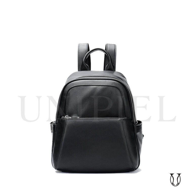 MHU11822001 Mochila de cuero vacuno Negro
