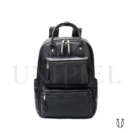 MHU14822001 Mochila de Cuero Vacuno Negro