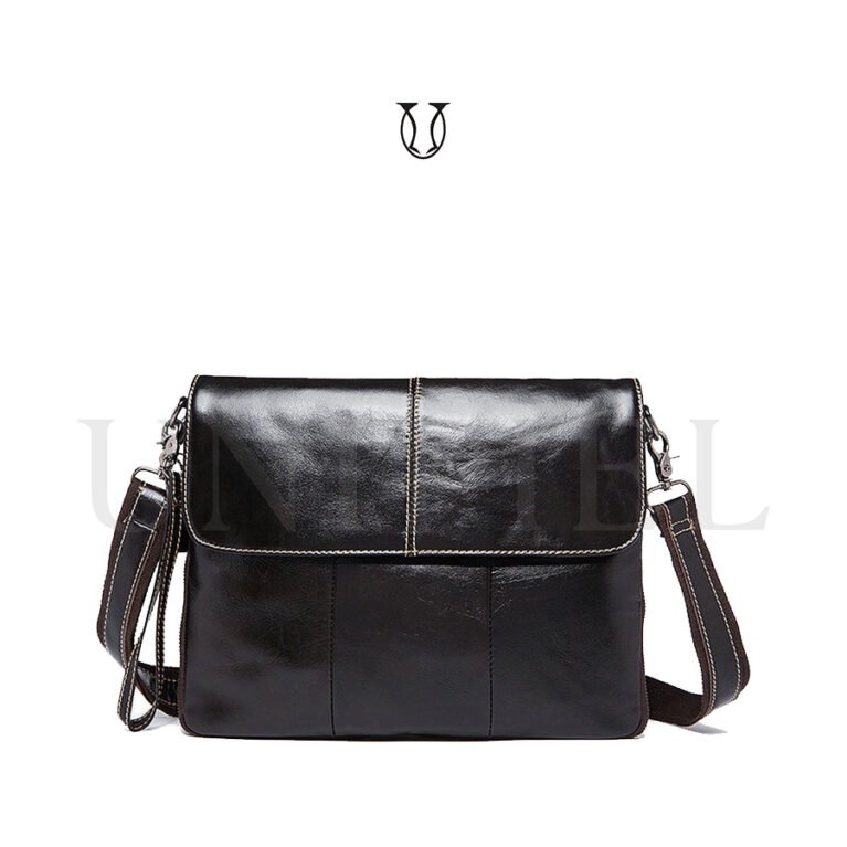 MRU14622002 Morral de Cuero Vacuno Moro