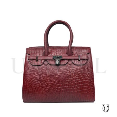 CRD26222010 Cartera de Cuero Md. Lock Guinda