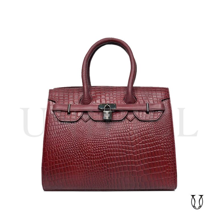 CRD26222010 Cartera de Cuero Md. Lock Guinda