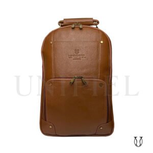 MHU16022005 Mochila de Cuero Vacuno Natural