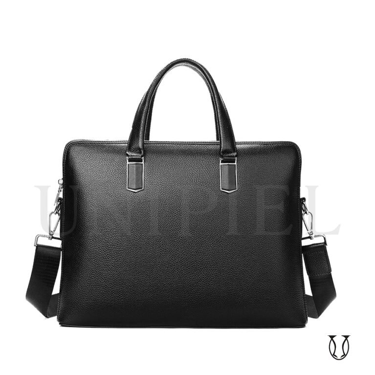 MNU11522001 Maletín de Cuero Vacuno Negro