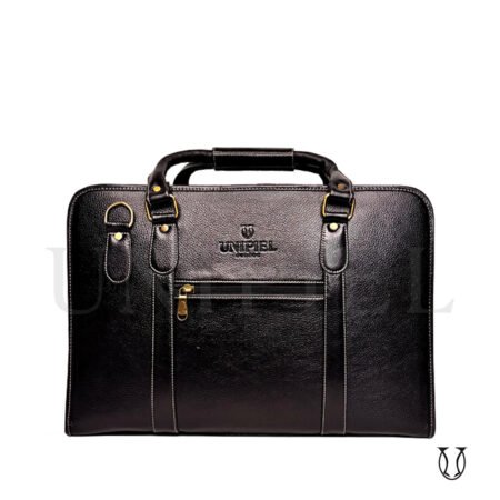 MNU13622001 Maletín de Cuero Vacuno Negro