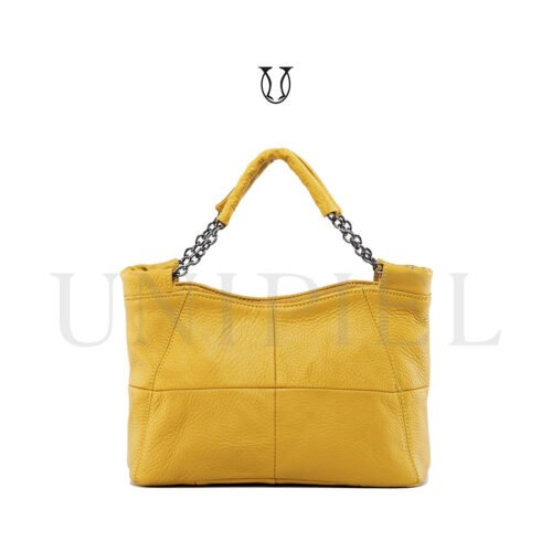 CRD27522170 Cartera de Cuero Amarillo