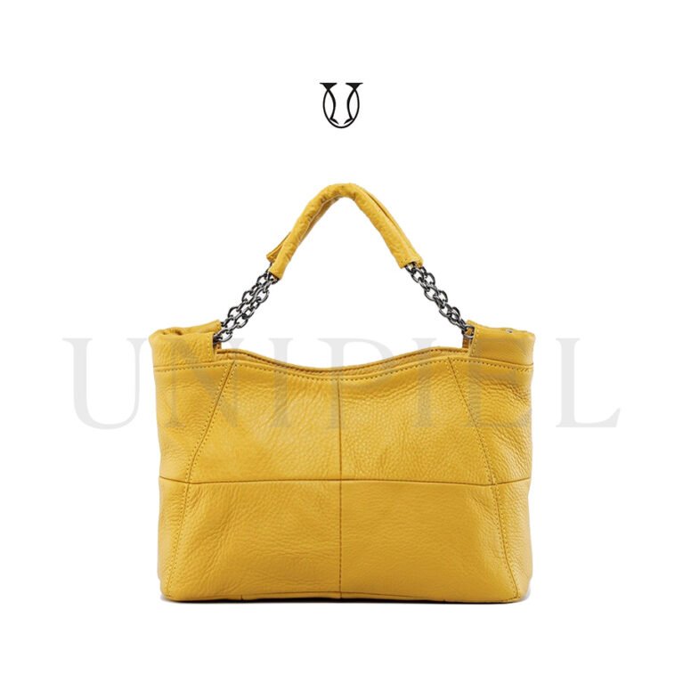 CRD27522170 Cartera de Cuero Amarillo