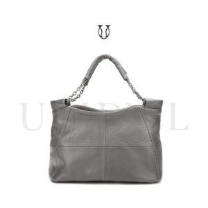 CRD27522226 Cartera de Cuero Gris