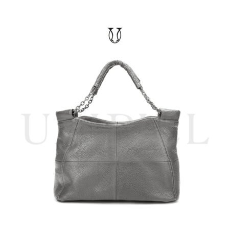 CRD27522226 Cartera de Cuero Gris