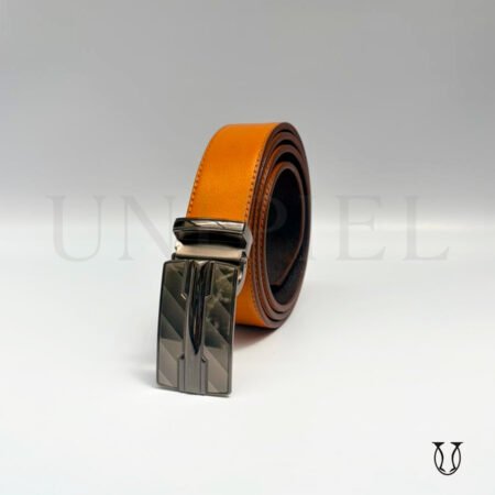 COC0443 Correa cuero suela vacuno heb. fina 3.5 Mostaza