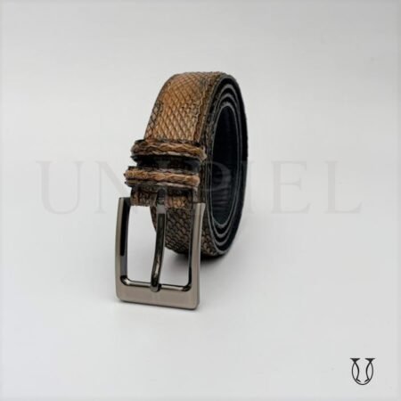COC0636002 Correa cuero de serpiente 3.5 color moro