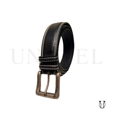 COC0812001 Correa cuero vacuno doble costura 3.5 color negro