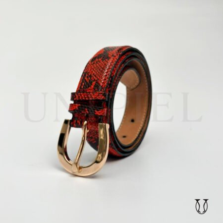 COD0042168 Correa cuero res guante 3.0 color Rojo serp grabado