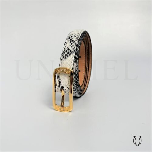 COD0012183 Correa cuero Res guante 1.5 color Blanco y negro serp