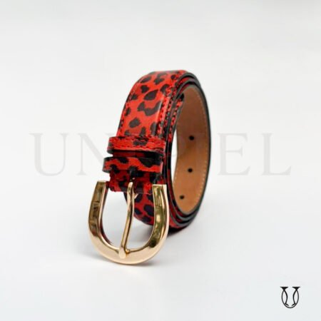 COD0042167 Correa cuero res guante 3.0 color Rojo animal print