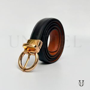 COD0203252 Correa cuero vacuno md reversible 2.0 color negro y caramelo floter