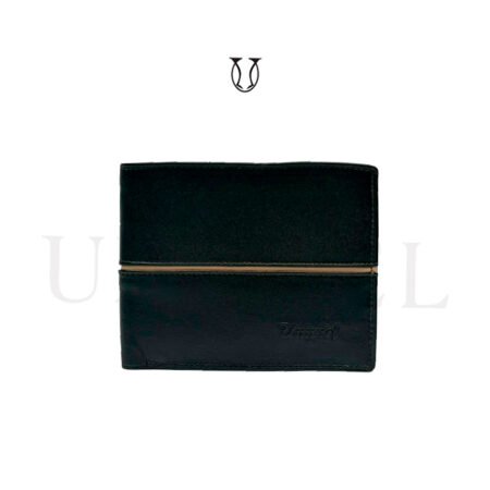 BIC0013222001 Billetera de Cuero Md. Simple Negro