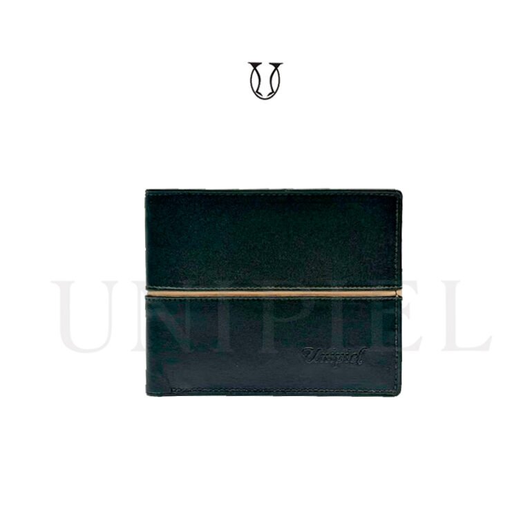 BIC0013222001 Billetera de Cuero Md. Simple Negro
