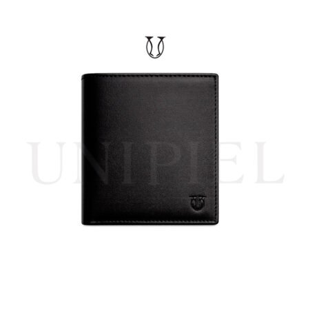 BIC0561001 Billetera caballero 2 cuerpos triple negro