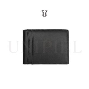 BIC10122001 Billetera de cuero negro