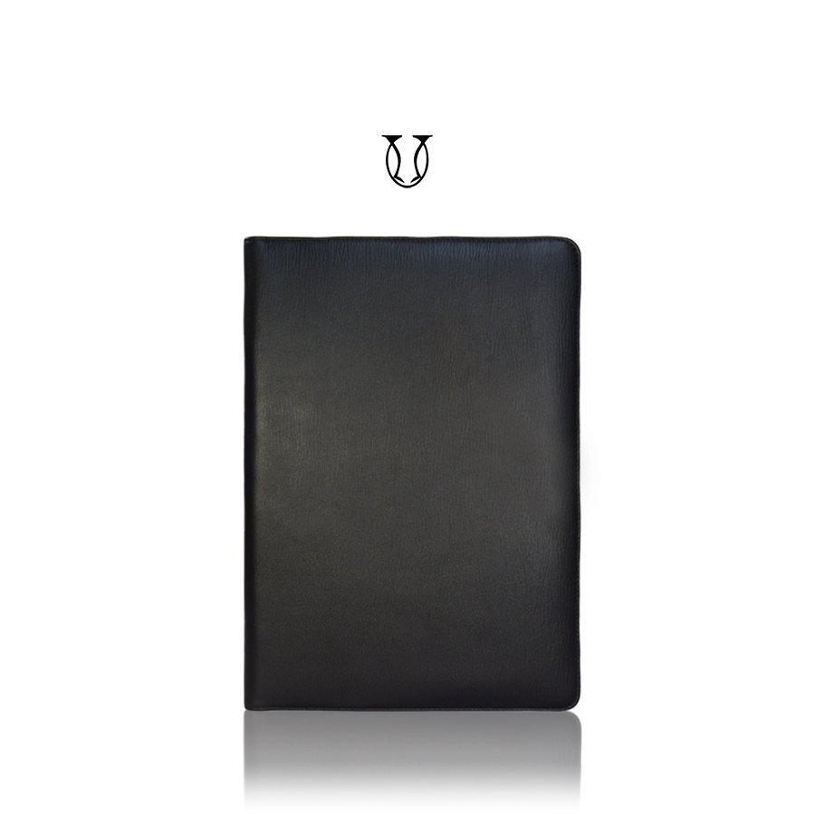 CRU00222041 Carpeta md clásico A4 cuero vacuno color Negro floter