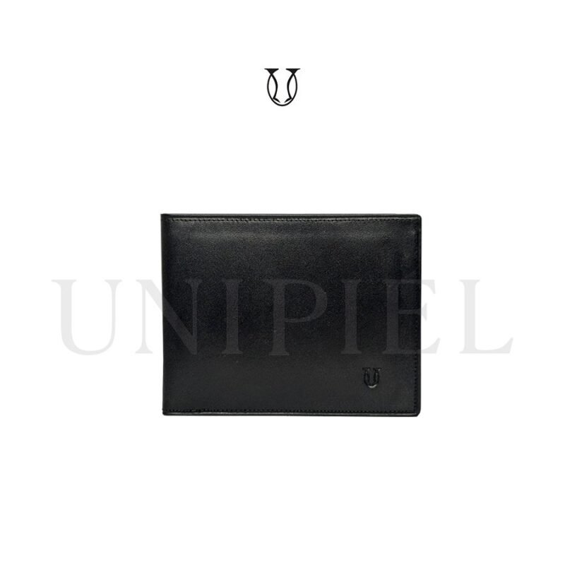 BIC00123001 Billetera de Cuero Md. Simple Tarjetero / Luxury Negro