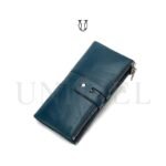 BID05222006 Billetera de cuero vacuno Azul 1