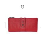 BID05222012 Billetera de cuero vacuno Rojo 2