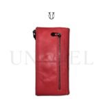 BID05222012 Billetera de cuero vacuno Rojo 4