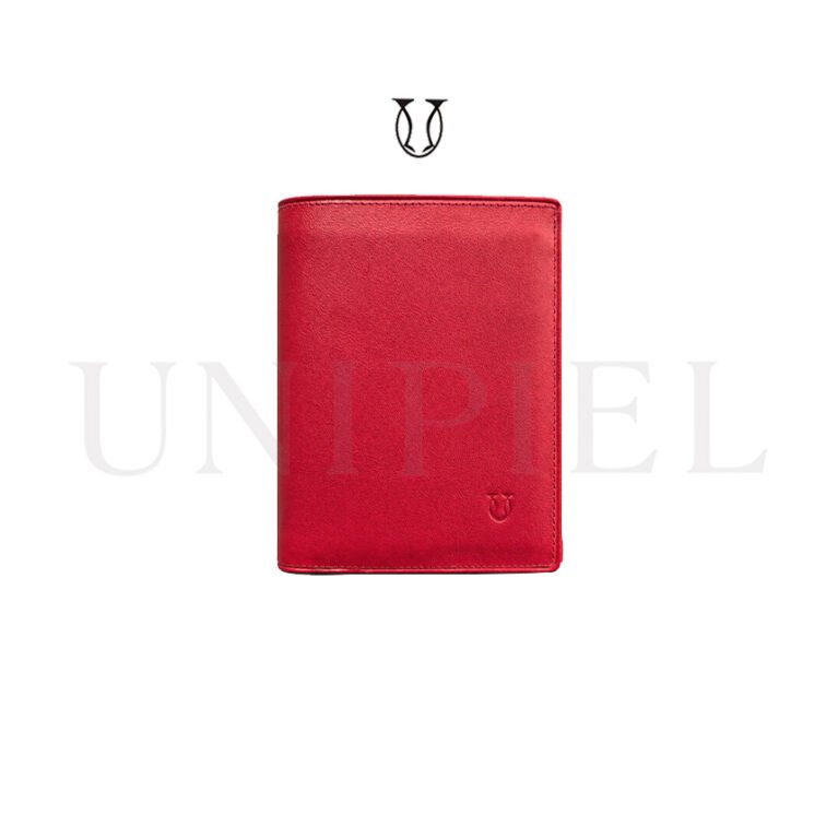 BIC06522012 Billetera de Cuero Md. 3 Cuerpos Rojo