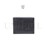 BIC00223001 Billetera cuero fino de res negro 1
