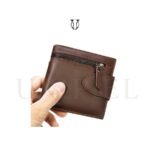 BIC10722003 Billetera cuero de res con tarjetero Marron 4