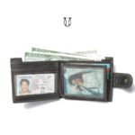 BIC13922001 Billetera cuero de res con tarjetero negro 6