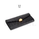 BID05923001 Billetera cuero de res con tarjetero Negro 5