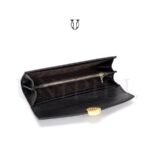 BID05923001 Billetera cuero de res con tarjetero Negro 3
