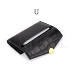 BID05923001 Billetera cuero de res con tarjetero Negro 9