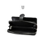 BID05322001 Billetera de cuero vacuno Negro 5