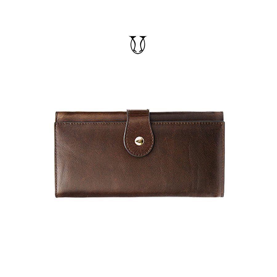 BID05022137 Billetera de cuero vacuno Café