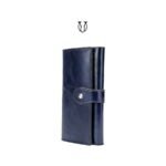 BID05022006 Billetera de cuero vacuno Azul 3