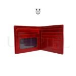BIC13722040 Billetera de Cuero Md. Americano DNI Guante Rojo craquelado 3