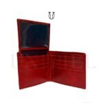BIC13722040 Billetera de Cuero Md. Americano DNI Guante Rojo craquelado 4