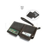 BIC11022001 Neceser Billetera de cuero vacuno color negro 5