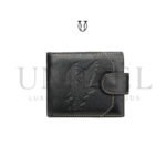 BIC08922001 Billetera cuero de res con tarjetero negro 1