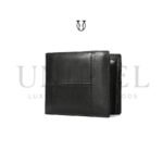 BIC07222001 Billetera cuero de res con tarjetero negro 2