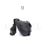 CNG00722001 Canguro riñonera de cuero vacuno Negro 3