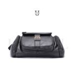 CNG00722001 Canguro riñonera de cuero vacuno Negro 2