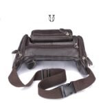 CNG00722002 Canguro riñonera de cuero vacuno Moro 2