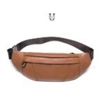 CNG02722005 Canguro riñonera de cuero vacuno Natural 1