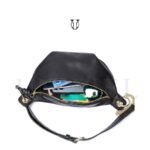 CNG04922001 Canguro riñonera de cuero vacuno negro 5