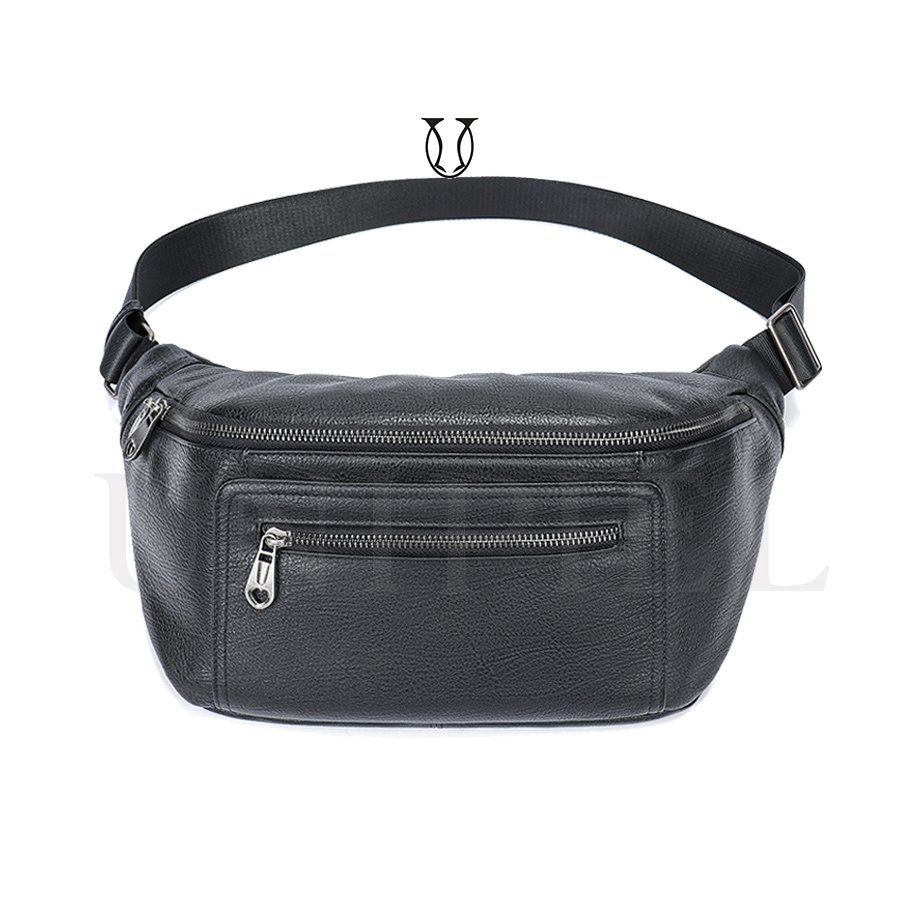 CNG05022001 Canguro Mochila de cuero vacuno Negro
