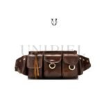 CNG01822003 Canguro riñonera de cuero vacuno Marron 1